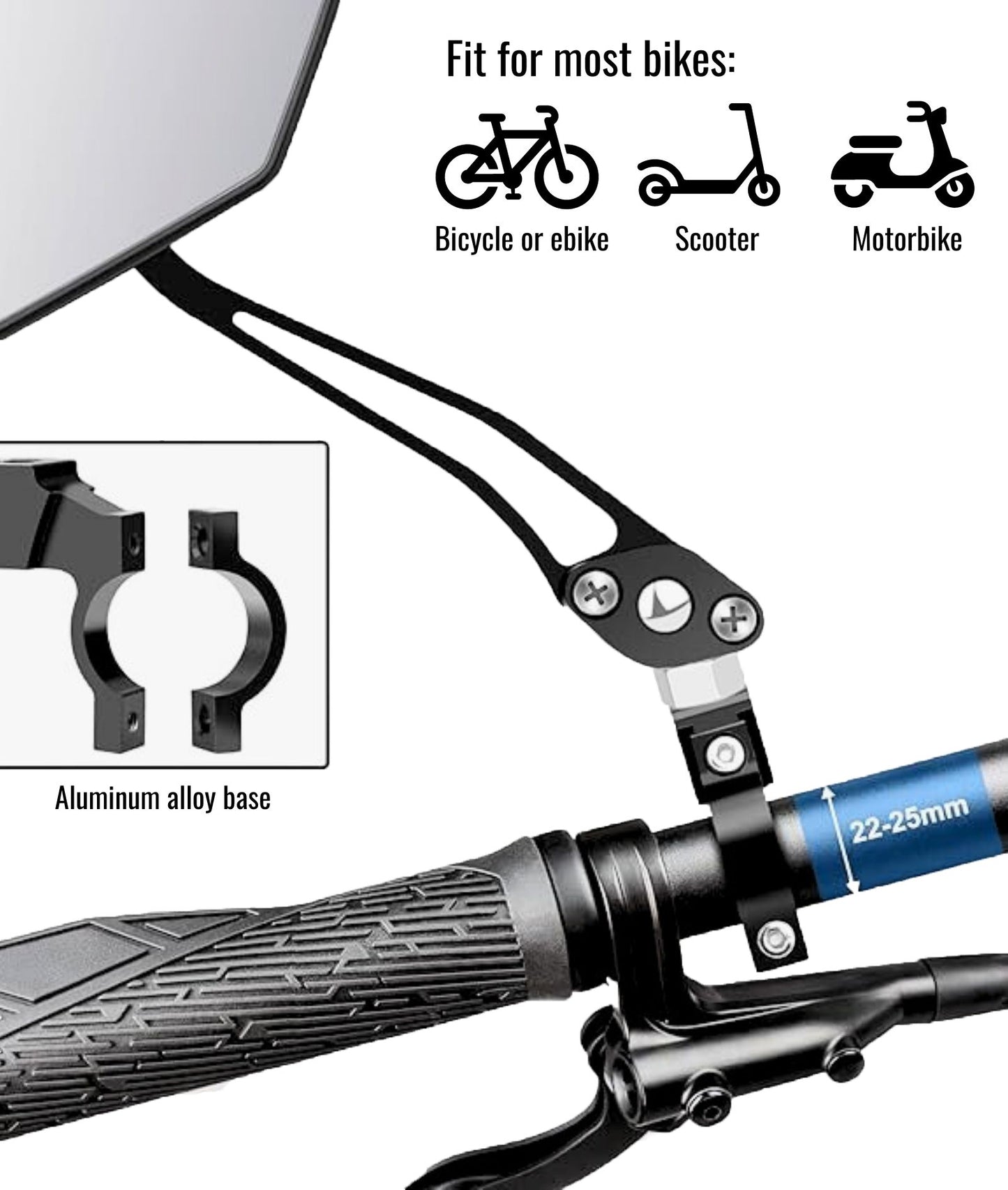 Specchietto retrovisore per bici